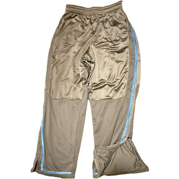Nike Other - VTG Nike Basketball Pants Mens XL Gray Blue Stripe Gray Tag Y2K Zipper Ankle